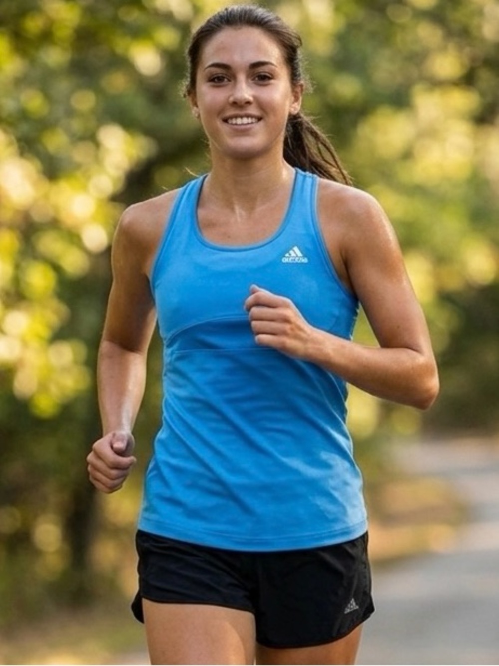 Adidas Light Blue Racerback Tank Top